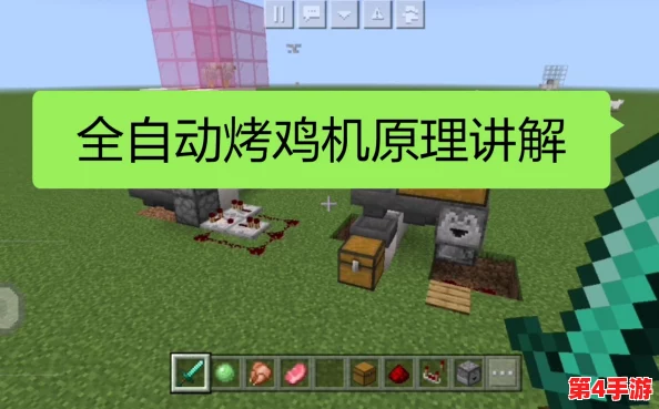打造高效自动化:《我的世界》里一键式烤鸡神器制作全攻略,轻松实现食物自给自足的创意玩法 打造高效自动化:《我的世界》里一键式烤鸡神器制作全攻略,轻松实现食物自给自足的创意玩法